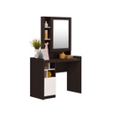Martin Sitting Dressing Table 100cm Wide - Wenge/White