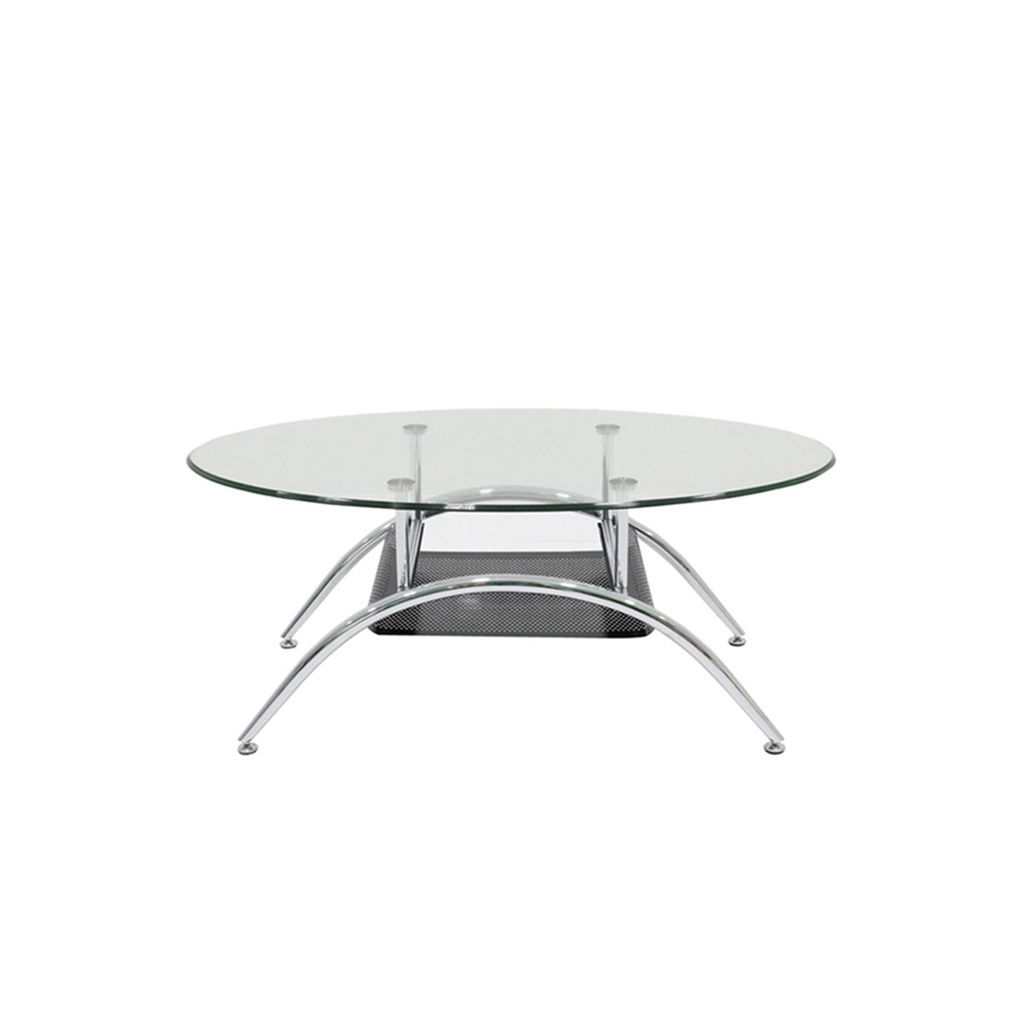 Season-C Coffee Table - Chromium/Glass