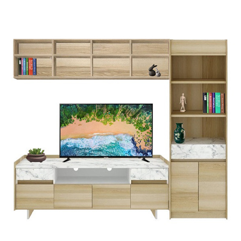 Marzera Entertainment Unit 160cm - Lindberg Oak
