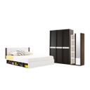 Patinal Bedroom Set 5ft - Wenge/White