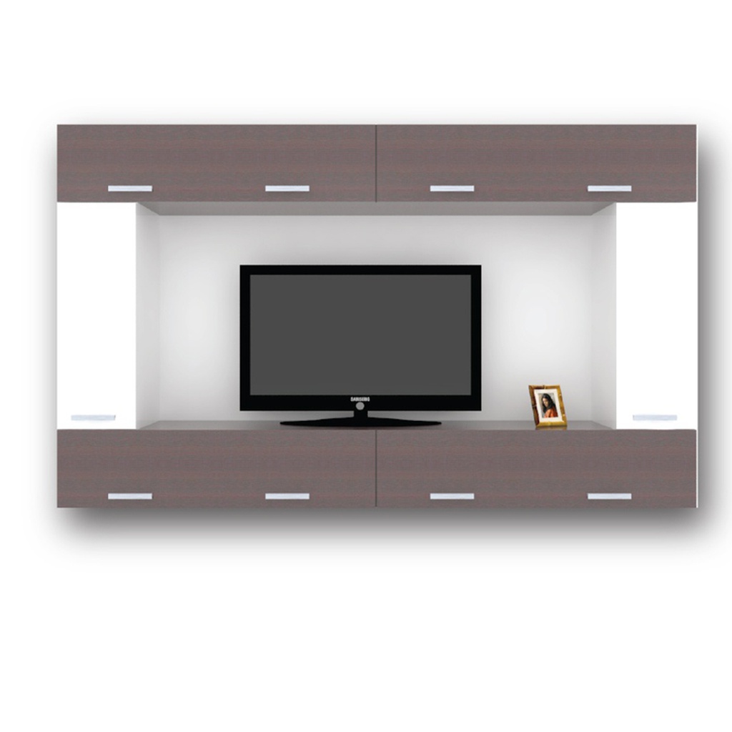 Maximus Hanging Entertainment Unit TV240cm - Wenge/White