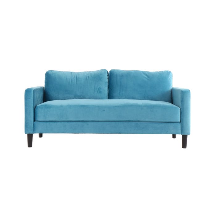 Mean Sofa (2S) - Black Leg - Green Velvet
