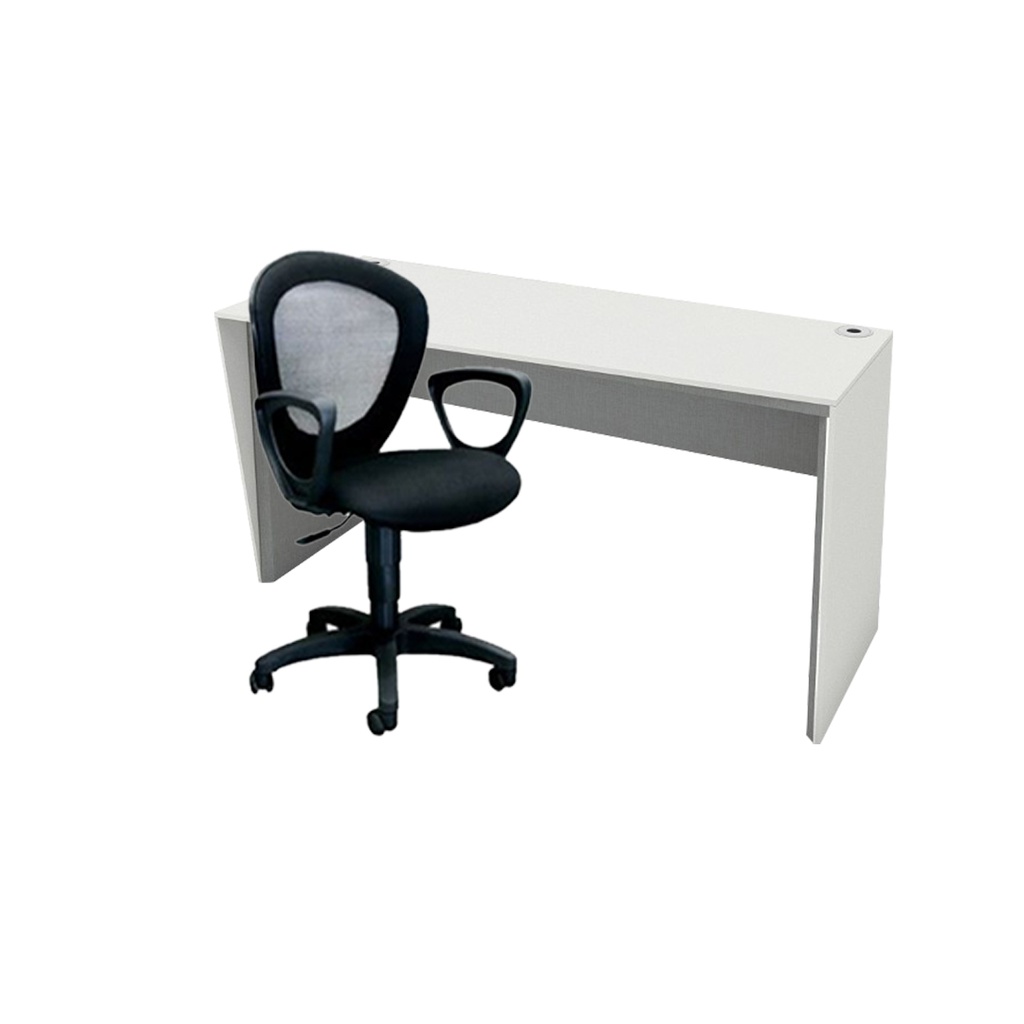 TRAPEZ DESK WITH BEATLE CHAIR SET