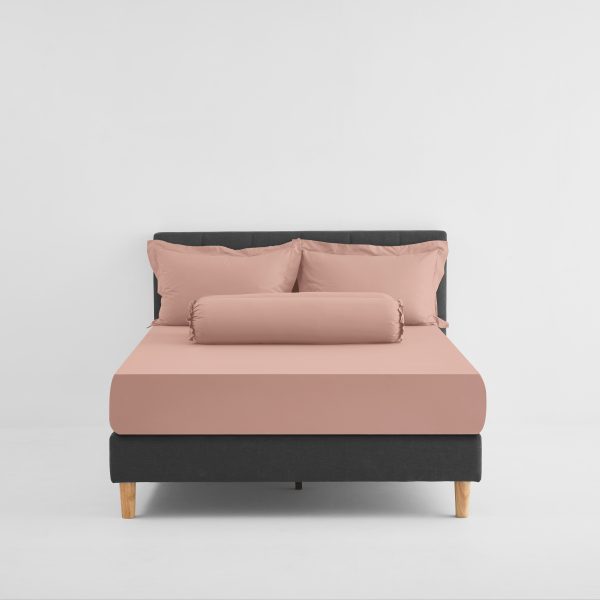 Lotus Attitude - QS Fitted Bedsheet Set-5pcs - Blush Pink