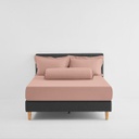 Lotus Attitude - QS Fitted Bedsheet Set-5pcs - Blush Pink