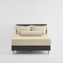 Lotus Attitude - QS Fitted Bedsheet Set-5pcs - Ivory