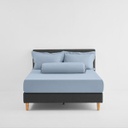 Lotus Attitude - QS Fitted Bedsheet Set-5pcs - Light Blue