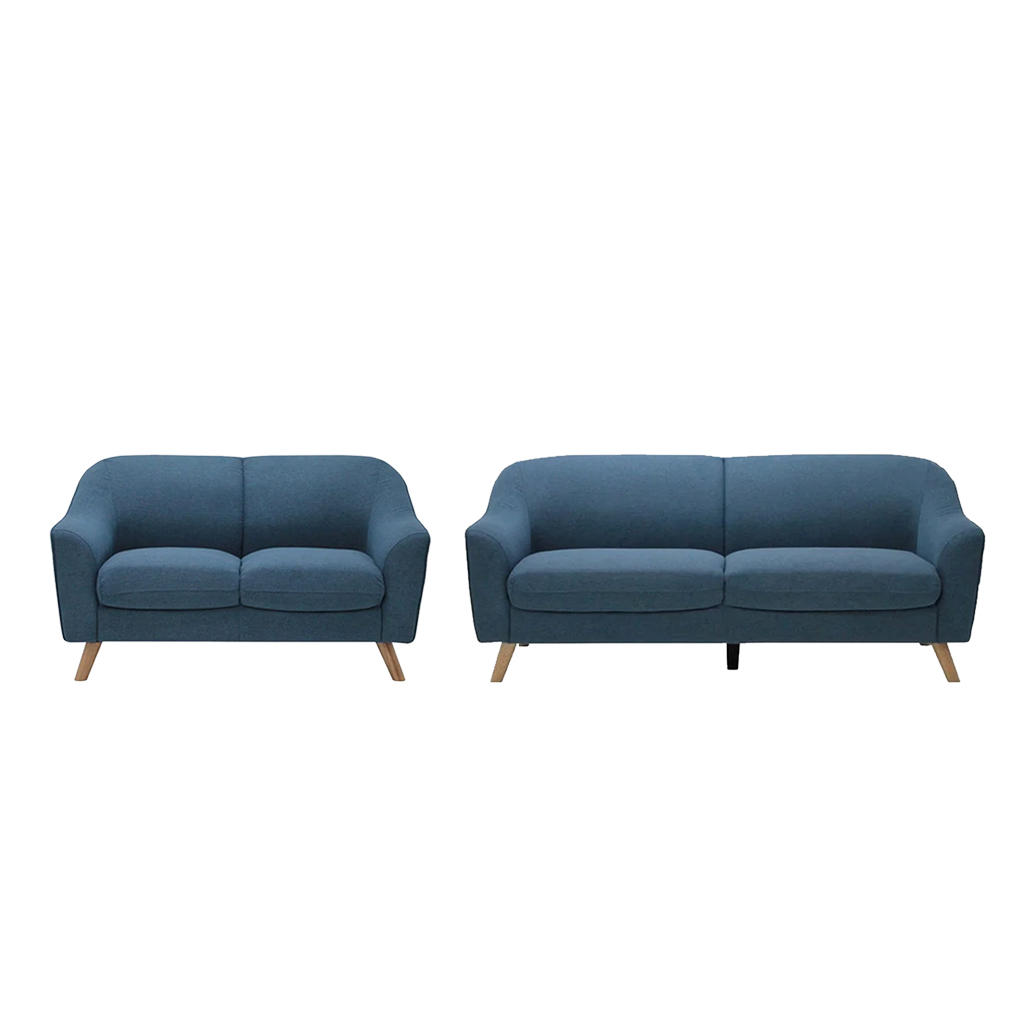 Cambell Sofa Set 3+2 Seater Fabric/Blue