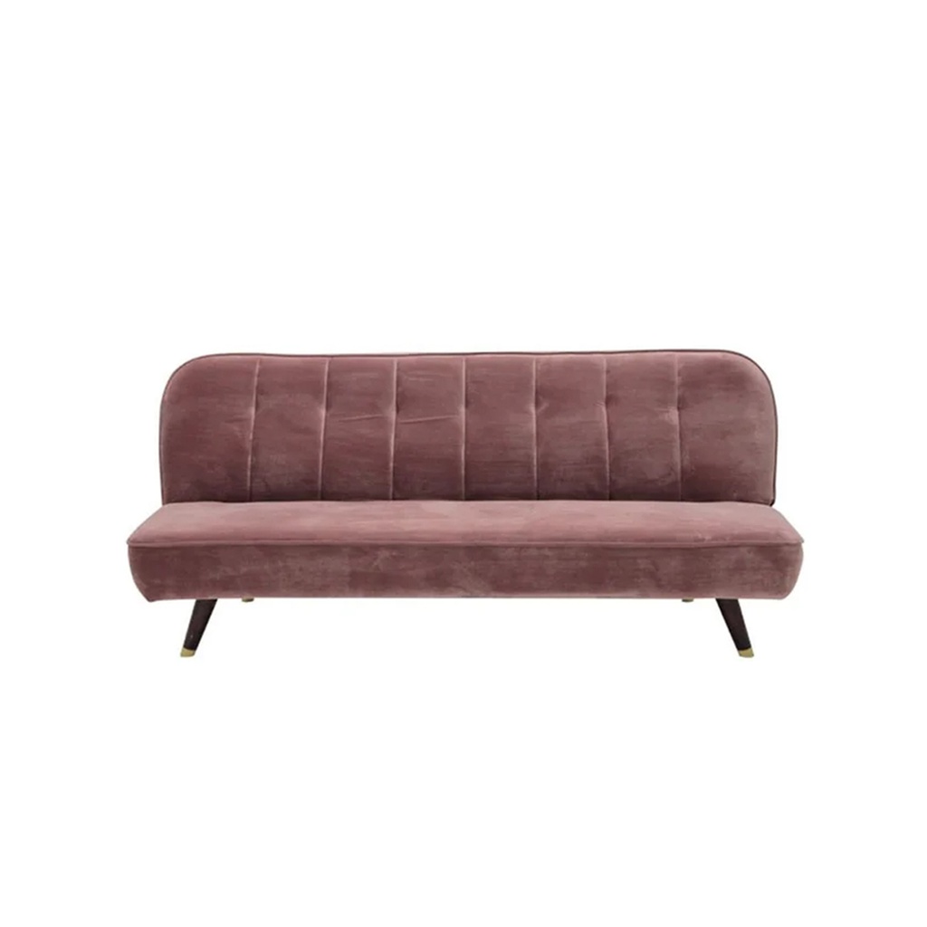 Janisa Sofa Bed - Brown/Pink Velvet