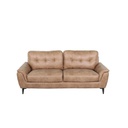 Morniya Sofa 3Seater - Fabric Black/Brown