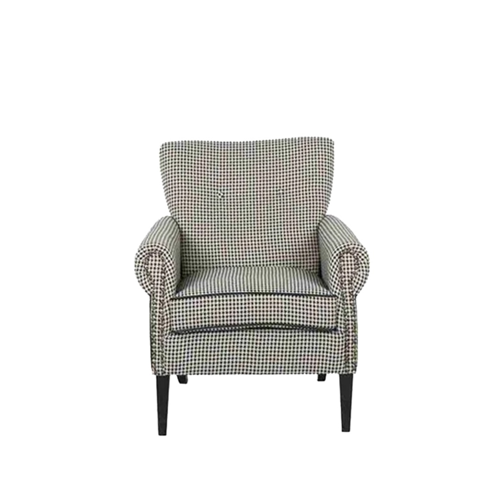 Ayako Arm Chair - Black/White
