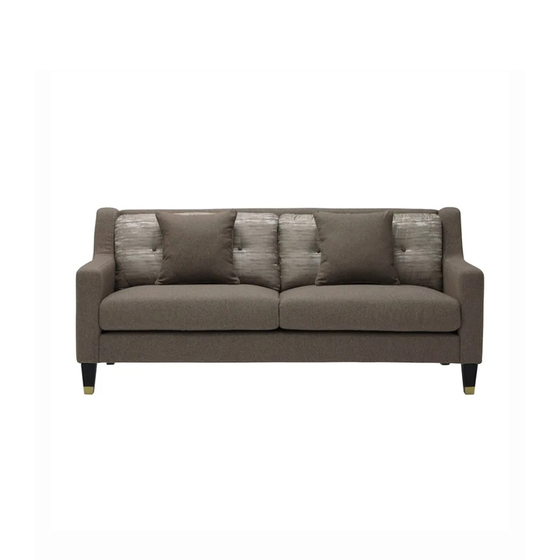 Halibu Sofa 3Seater - Black Leg/Brown