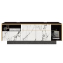 Maribor Sideboard TV160cm Wide - Grey Lin/Crct/Wenge