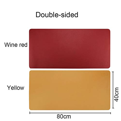 BUBM Desk Pad - BGZD-L - Red+Yellow