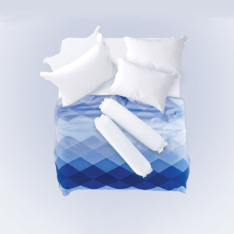 Lotus SoulMate Plain White Fitted Bedsheet Set - 5pcs - LI-SM-00-16D