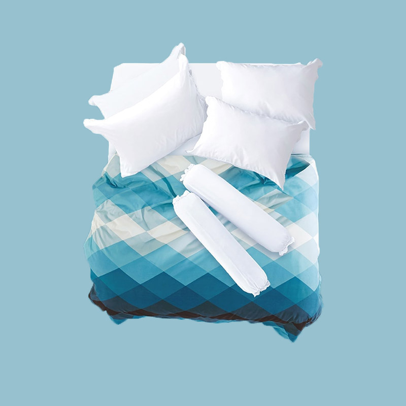 Lotus SoulMate Plain White TS Fitted Bedsheet Set - 3pcs - LI-SM-00-09D