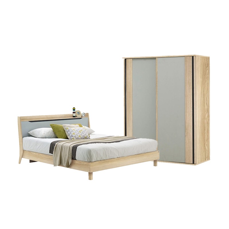 Backus Bedroom Set 5ft - Lindberg Oak