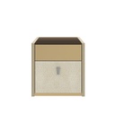 Arabella  Night Table NT45 - Gold Mirror - Cream