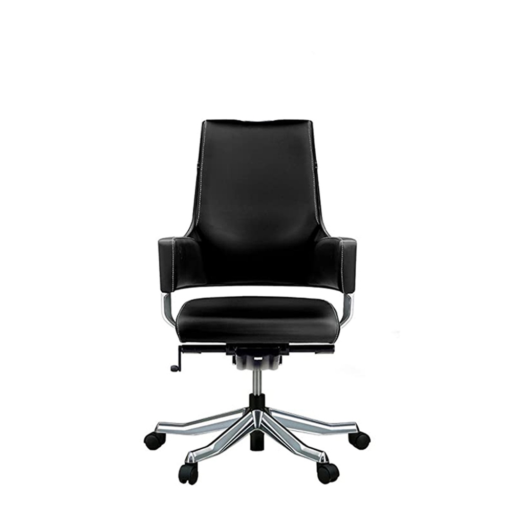 Merryfair Delphi Mid Back Chair - PU Synthetic Leather Black