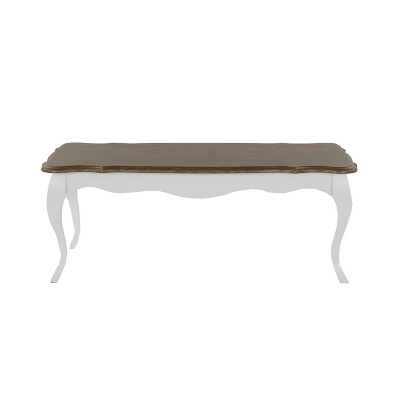 Rashi Coffee Table CF120 - White/Hazel Walnut