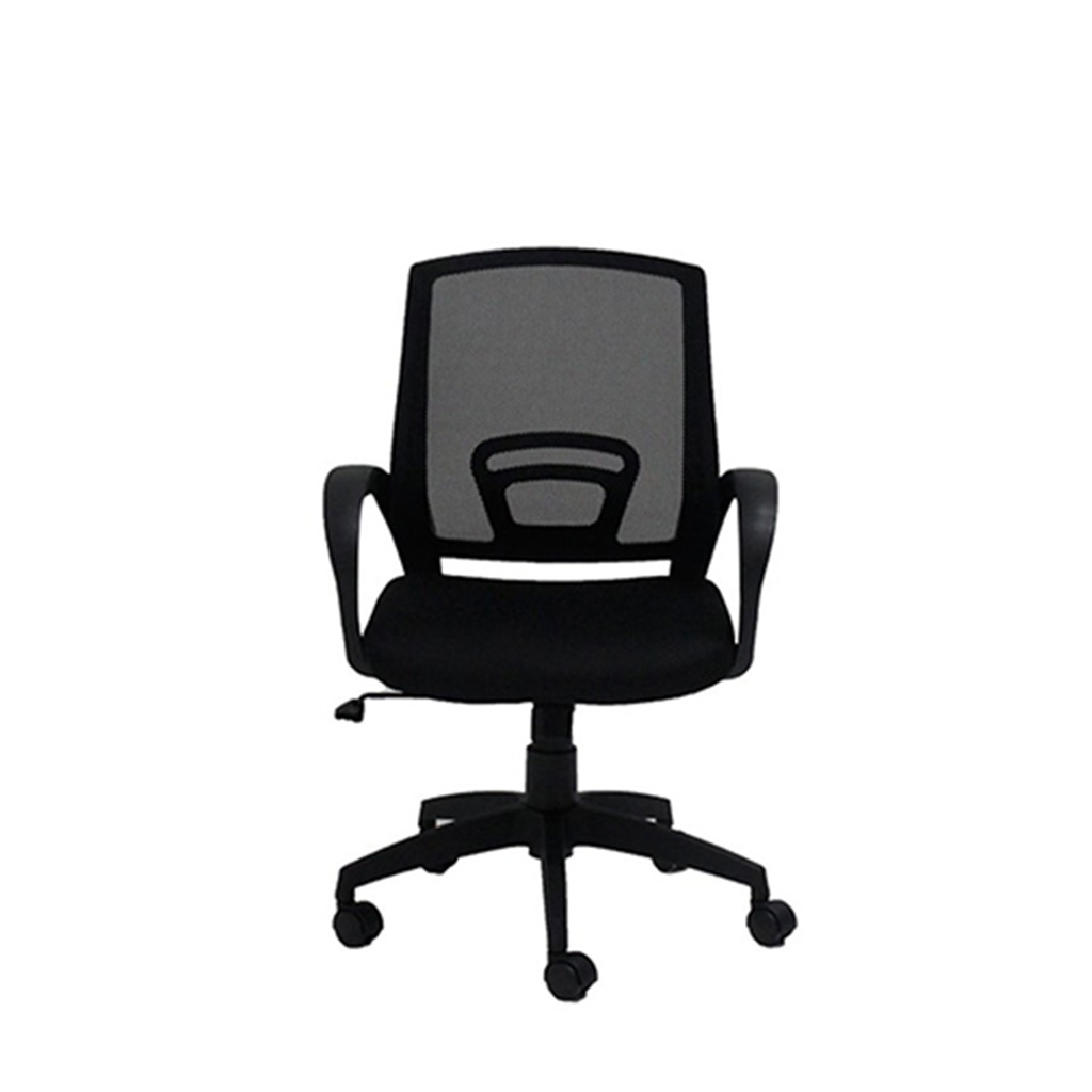 Litto Office Chair W-120S - Black Net - Black Fabric