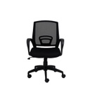 Litto Office Chair W-120S - Black Net - Black Fabric
