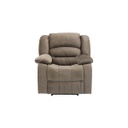 Zac Recliner 1 Seater - Light Brown