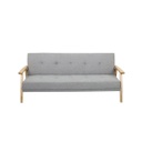 Marine Sofabed-Wood/Dark Grey