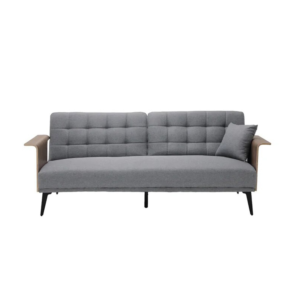 Jayda Sofa Bed-Walnut/Grey/Black Grey