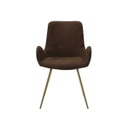 Youto Chair - Gold/Brown Velvet