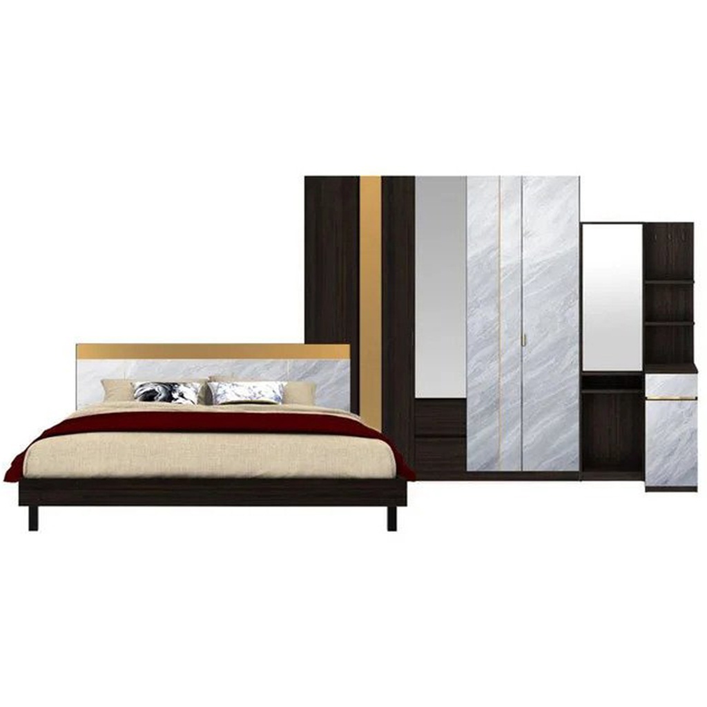 Reiss Bedroom Set 6ft - Royal-Grey Sand