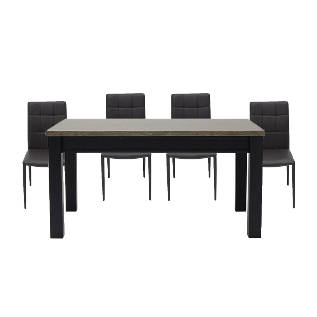 Funfair-A Dining Table + 4 Yaris Chair