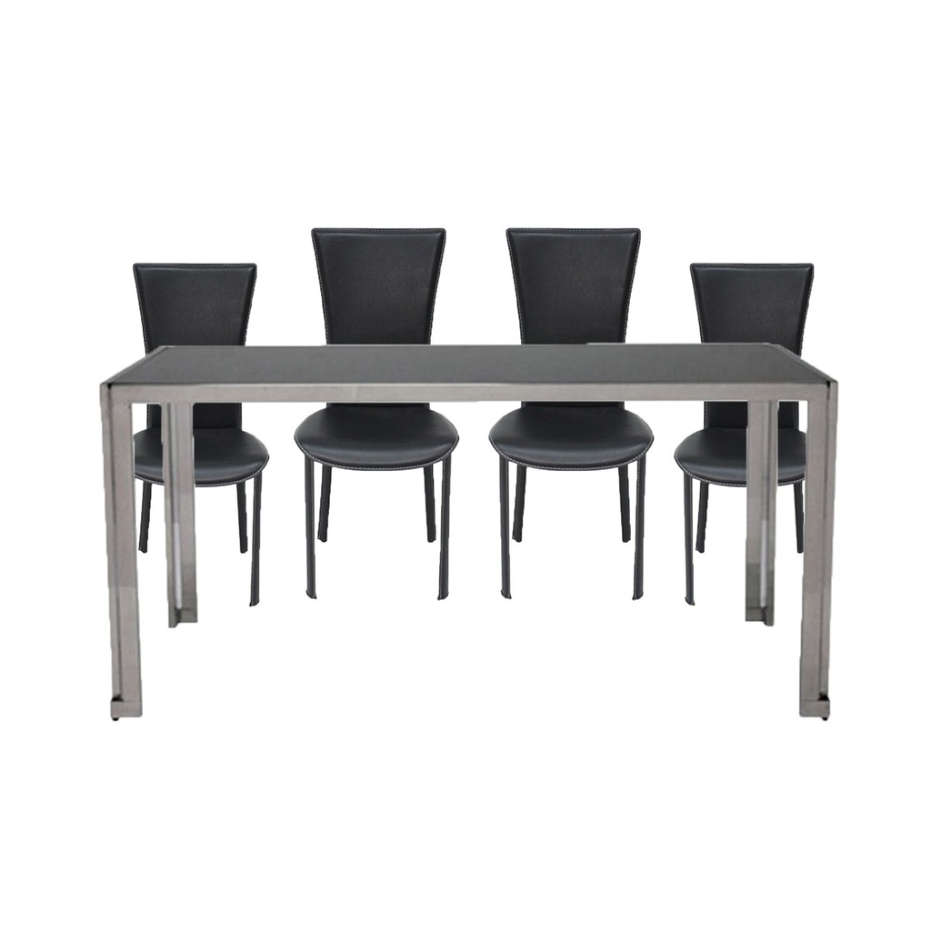Squat Dining Table + 4 Yindee Chair
