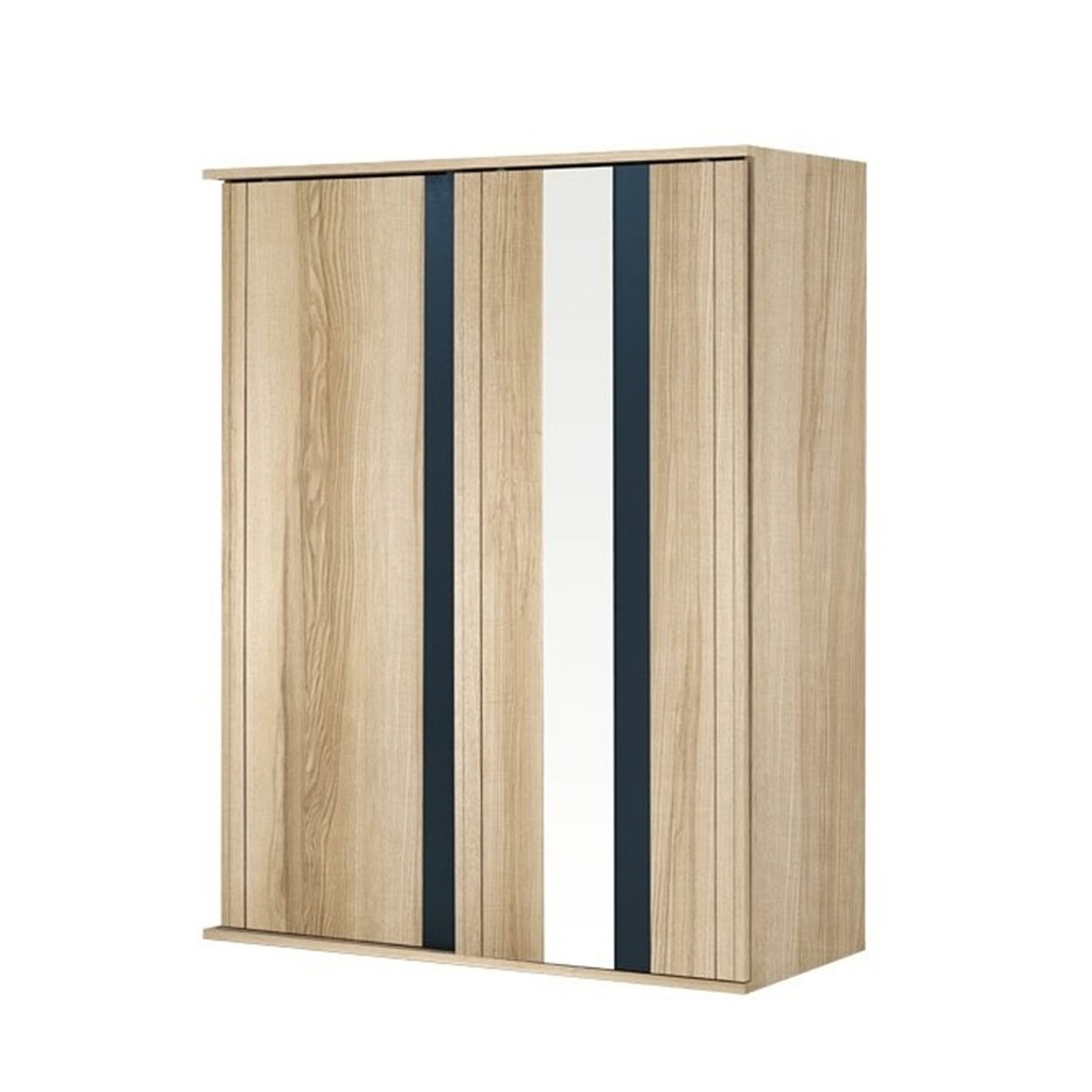 Diago Wardrobe 160cm Wide - Lindberg Oak