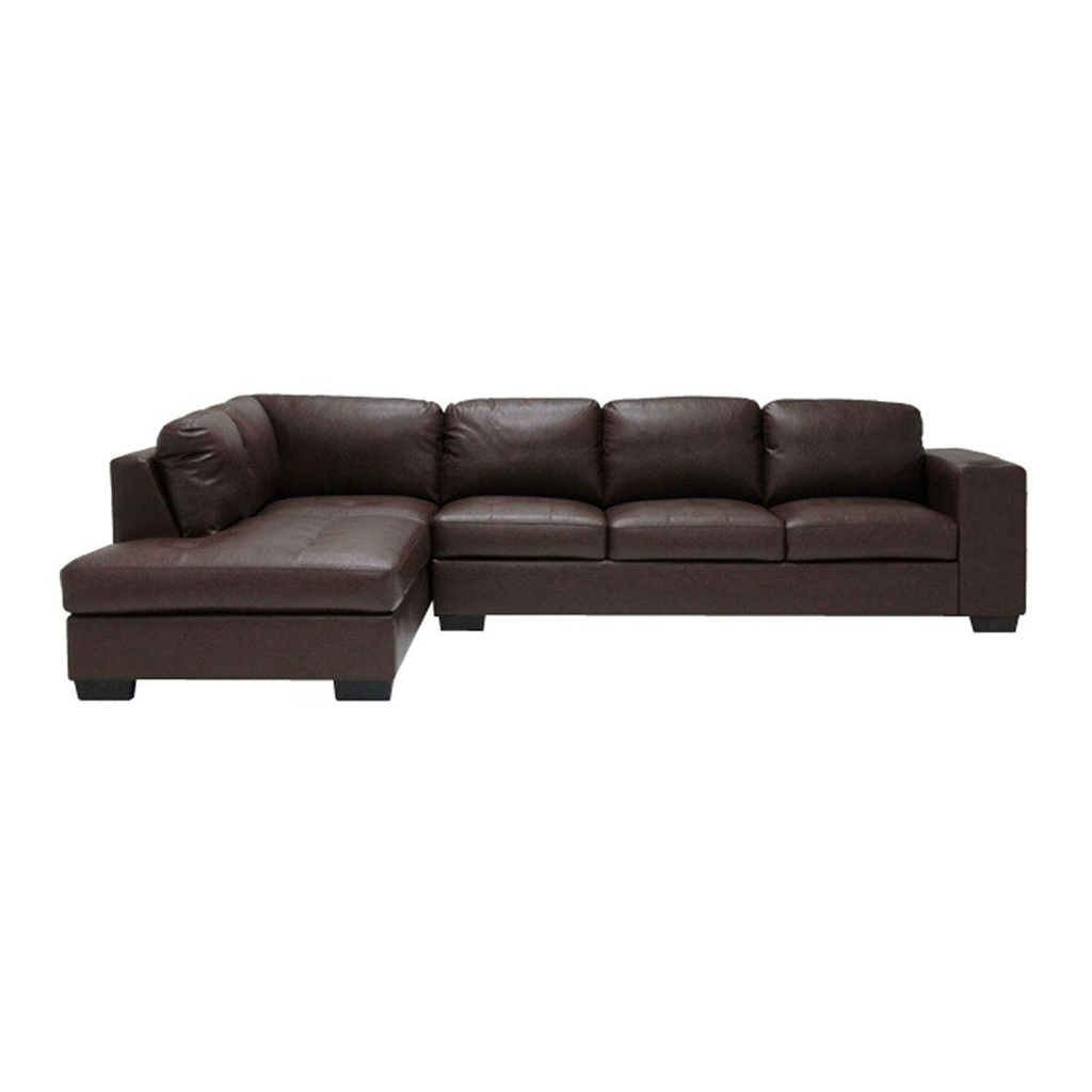 Timmer Sofa - Left Corner - Brown Two Tone