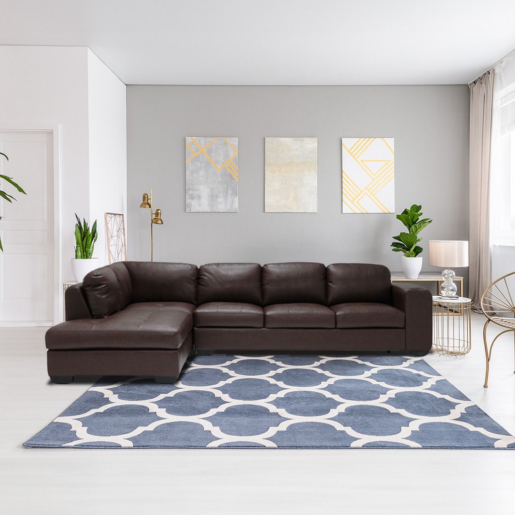 Timmer Sofa - Left Corner - Brown Two Tone