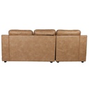 Muto Sofa Left Corner-Brown/Leather