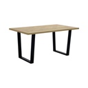 Makari Dining Table 160cm-Black/Natural Wood