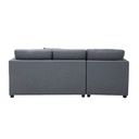 Riki Sofa-Left Corner-Grey Fabric