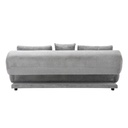 Chauncy Sofa Bed 3S-Gray/Black Leg