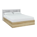 Molly Queen Bed - BW5/H - Lindberg Oak/White