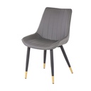 Ladela Dining Chair - Gold/Black/SL Grey