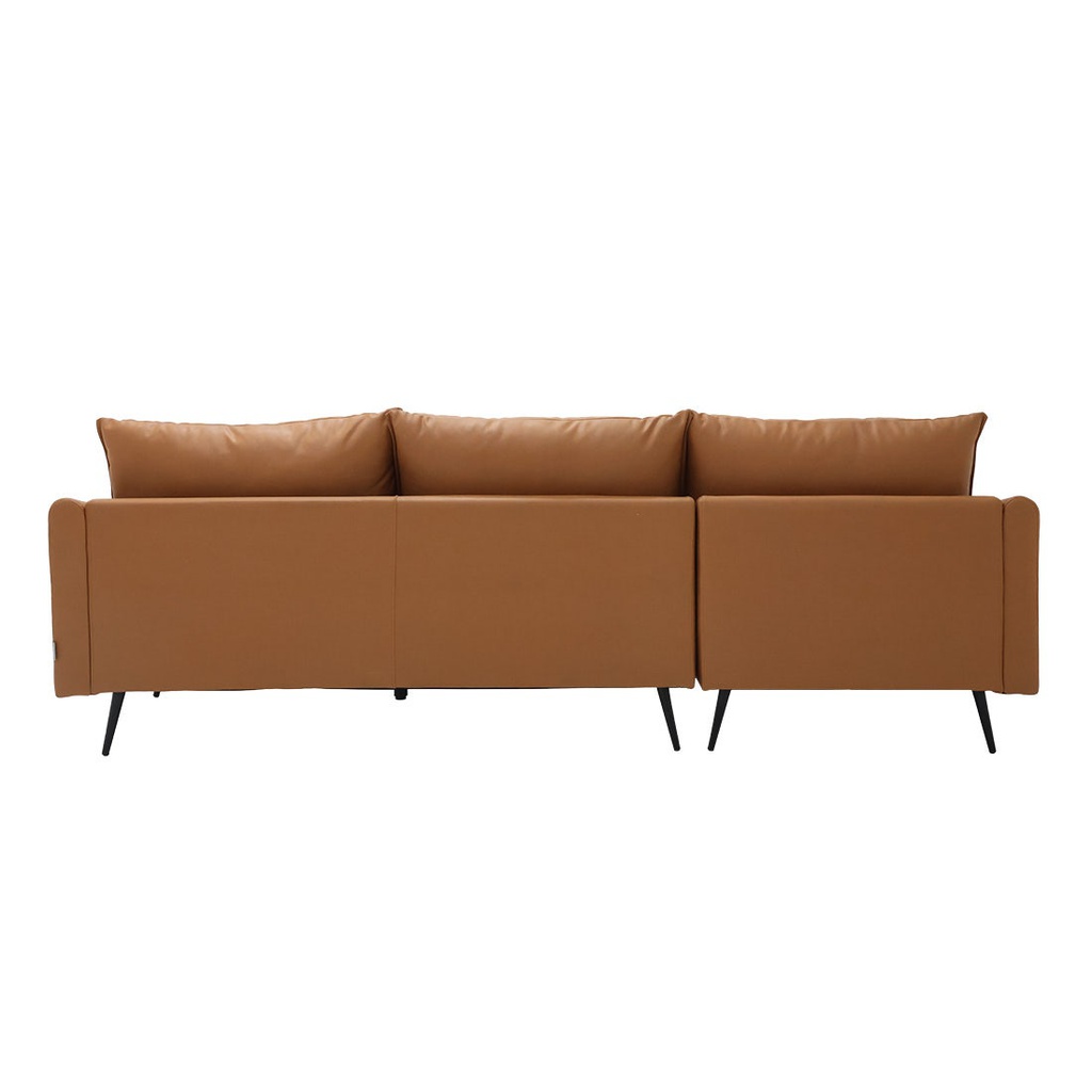 Syrup Sofa - Left Corner - Brown Leather