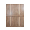 Remus - E Wardrobe 160cm - Solid Oak/White