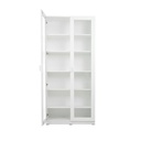KC-Play /Jobio Tall Cabinet CT80-DE02/White/Clear Glass