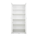 KC-Play /Jobio Tall Cabinet CT80-DE02/White/Clear Glass