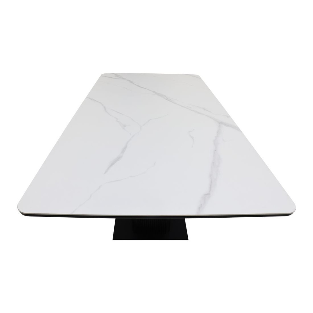 Canbelia Dining Table A180/Black/White Stone Ceramic