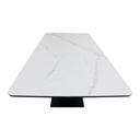 Canbelia Dining Table A180/Black/White Stone Ceramic