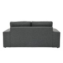Restly Sofa 2Seater Plastic Leg/Dark Grey/LE