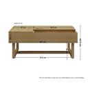Tomo Coffee Table CF90/Cashew Oak